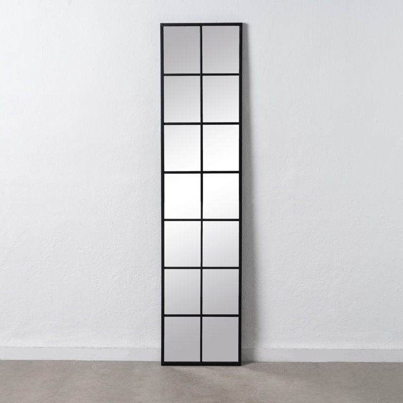 Lily-Jade Metal Flat Wall Mirror, 170cm H x 40cm W