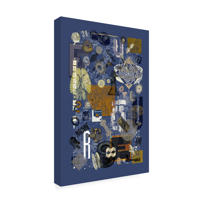 Œuvre d'art sur toile, technologie de Pachelec, H 19 po x l 12 po