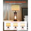 Table Lamps Farmhouse Bedside Nightstand Lamps with USB Ports,Desk Lamp