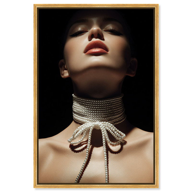 Pearl Constellation Print by Oliver Gal, 37"H x 25"W, Gold Floater Frame