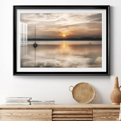 Coucher de soleil doux - photographie avec cadre photo