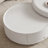 Round Nesting Coffee Table Sets with Storage Drawer Tempered Glass Tabletop for Home Living Room