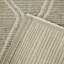 Tapis intérieur / extérieur beige tissé à la machine à motif abstrait Pascal-1019450148