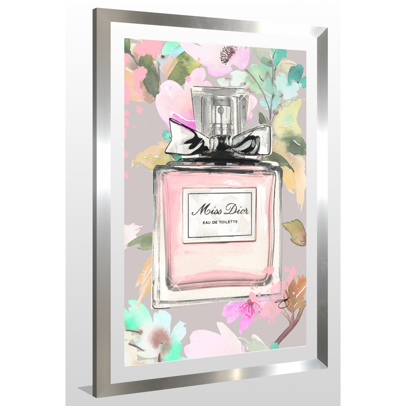 « odeur the fleurs », impression, H 39,5 po x l 27,5 po x P 0,75 po, Acrylique avec cadre argent