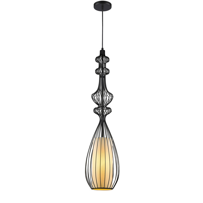 Luminaire suspendu cage 1 lumière Rousey