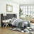 Sierra Tufted Upholstered Fabric Queen Platform Bed Frame With Headboard-2032079949