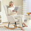 Mahalia Teddy Velvet Rocking Chair-1468673987