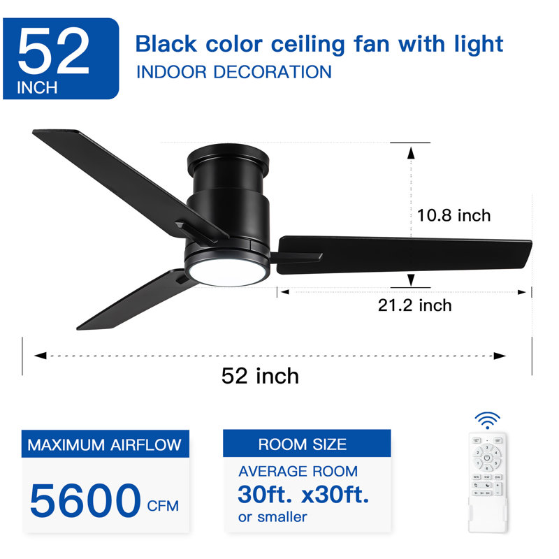 Ventilateur de plafond 52 po avec lumière Lowe