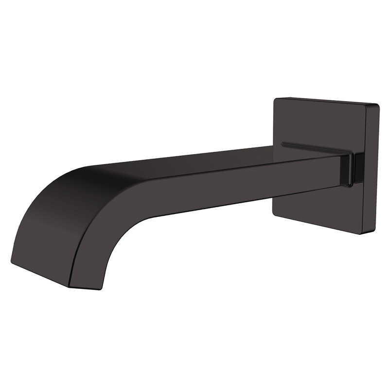 Lura Single Handle Wall Mounted Tub Spout, Matte Black