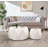 32" Wood Diamond-shaped Coffee Table Set For Living Room, Modern Wooden End Table With Spacious Tabletop, Octagon Coffee Table Set For Small Space, No Assembly (2 Piece)-1248615784