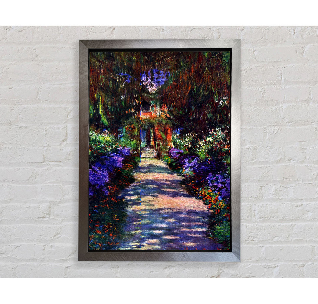 Monet Garten in Giverny 2 - Einzelne Bilderrahmen Kunstdrucke