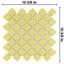 Hudson Tangier 2" x 2" Porcelain Arabesque Mosaic Wall & Floor Tile-1700316882