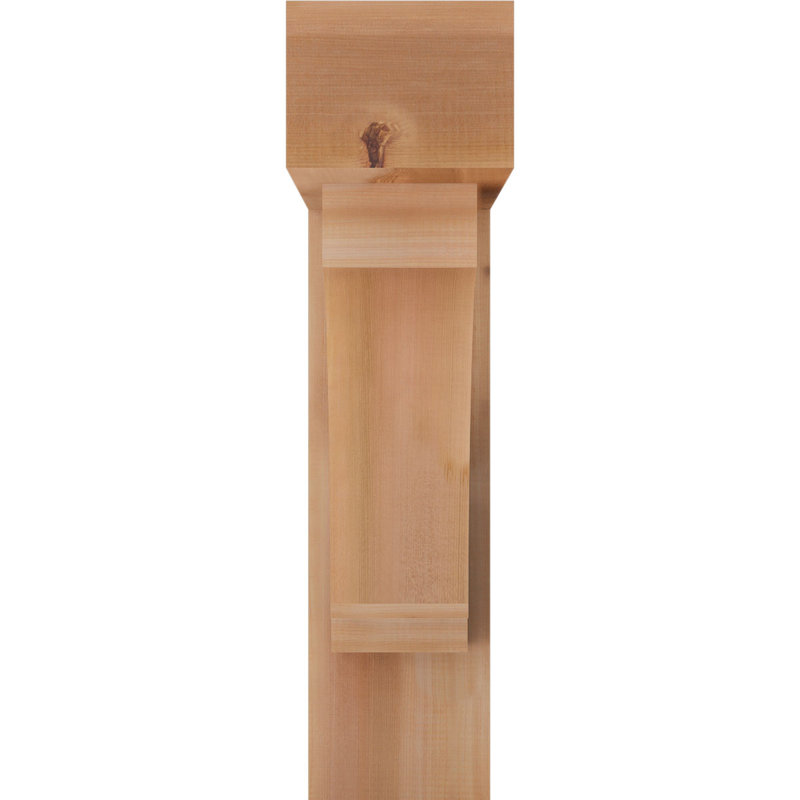 Imperial Block Bracket w/ Offset Brace, 30 x 26, 7 1/2"W Western Red Cedar (Smooth)