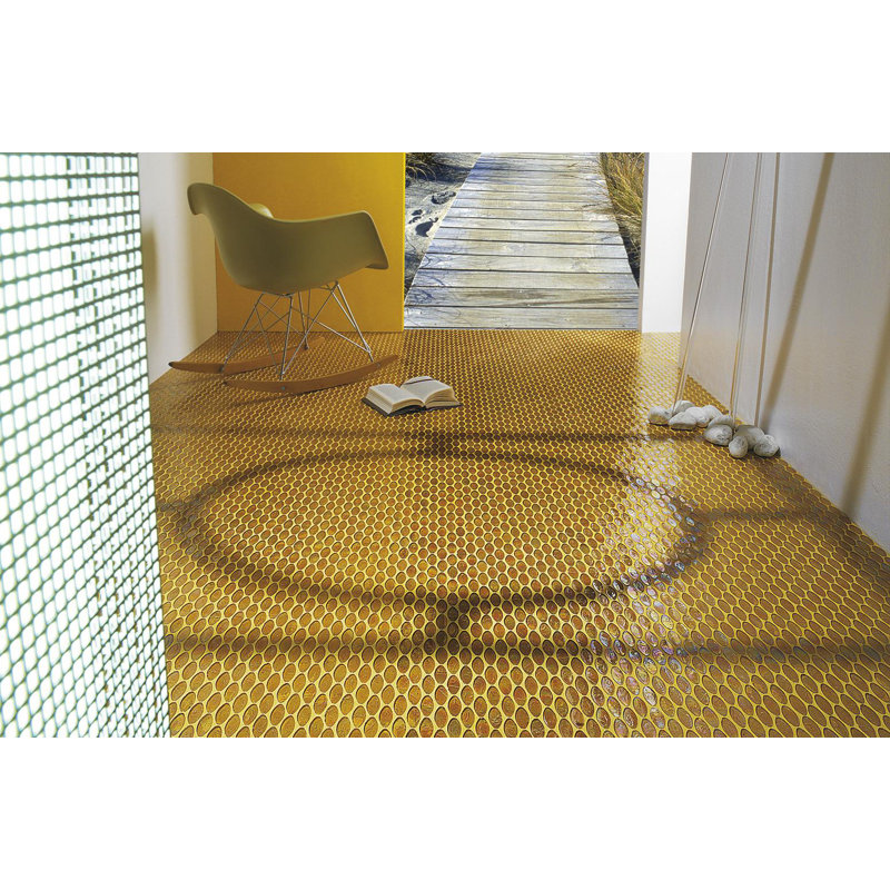 Hemp 7/8" x 7/8" Domes Glass Mosaic