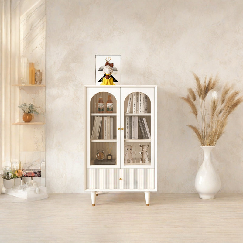Creamy style storage cabinet