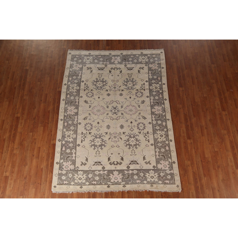 Tapis ivoire ivoire Oushak 6 x 9