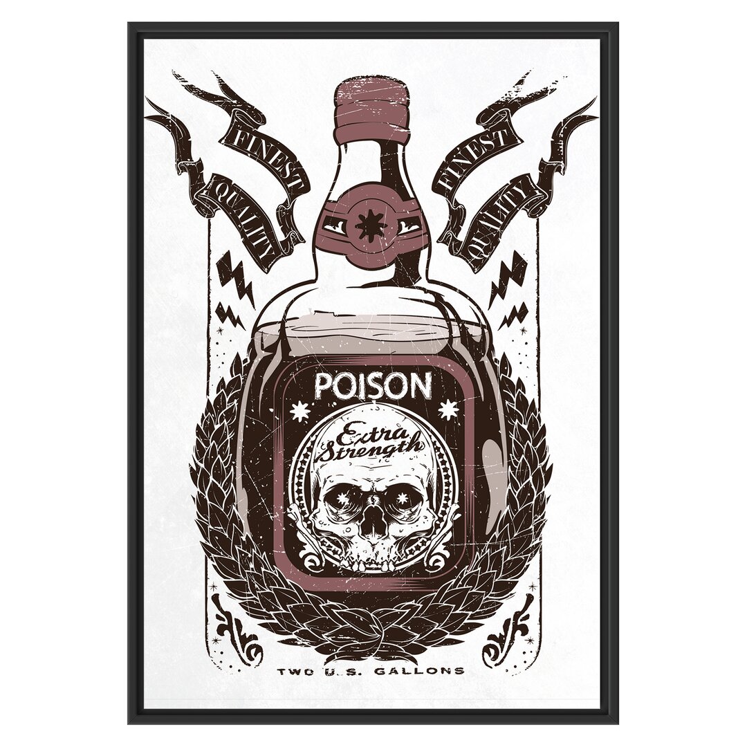 Gerahmtes Wandbild Poison light