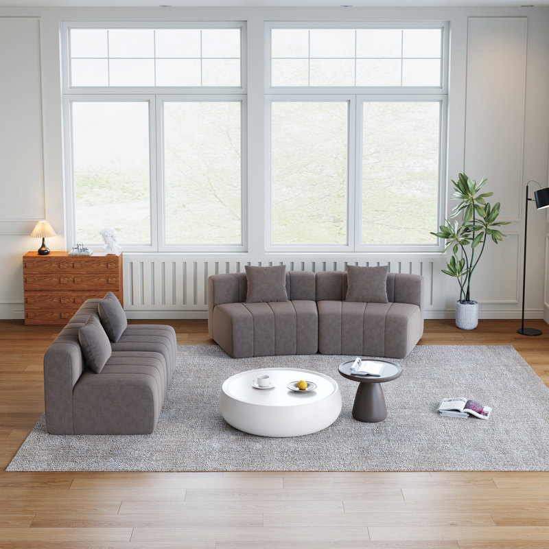 Élégants canapés modulaires courbés, canapé modulaire moderne pour la maison