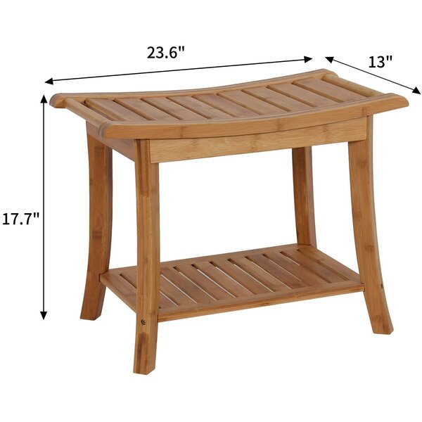 Kinbor Manufactured Wood Shower Bench & Reviews | Wayfair