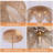 Rattan Pendant Light Handwoven Wicker 3-Light Boho Chandelier for Dining Room Kitchen Island Living Room