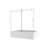 Frameless One Fixed And One Shifted Shower Door,70Mm 304 Stainless Steel Large Pulleys With Adjustable Soft Closing Function,With Nano Easy Cleaning,Stick Explosion-Proof Menbrance-115606811