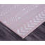 Tapis rose / mauve / blanc en polypropylène tissé à la machine Rectangle Tayyibah-86804143