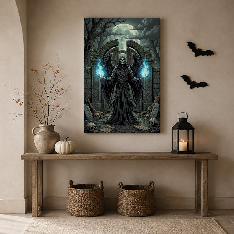 Art mural sur toile Halloween, H 18 po x l 12 po
