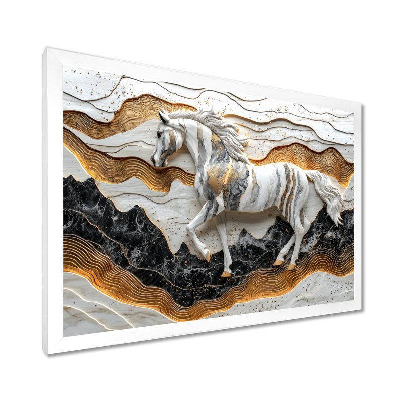 Klehm - Animals Wall Art, Impression d'un seul cadre photo, H 12 po x l 20 po, Blanc