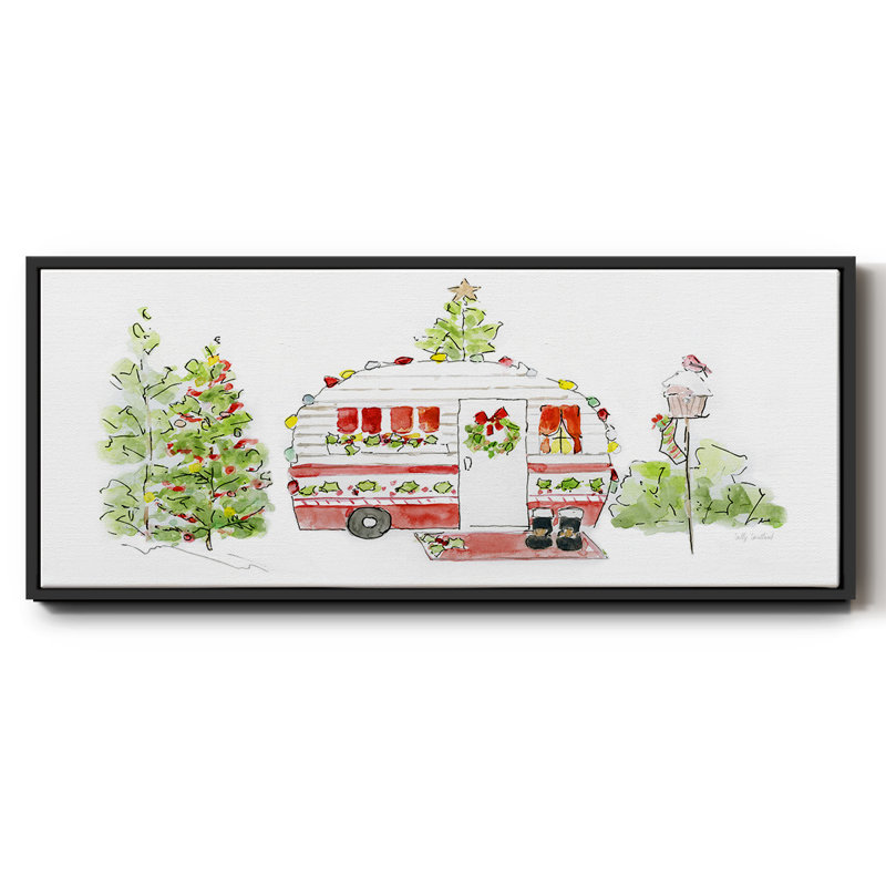 Holiday Camper II - toile encadrée, H 8 po x l 20 po