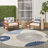 Aloha Geometric Blue/Grey Indoor/Outdoor Area Rug-1855453525