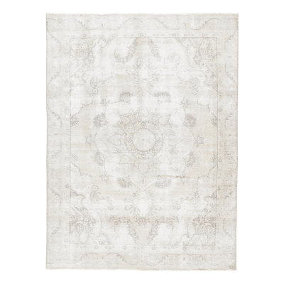 Distressed One-of-a-Kind 7'6X10'2 Hand Knotted Area Rug