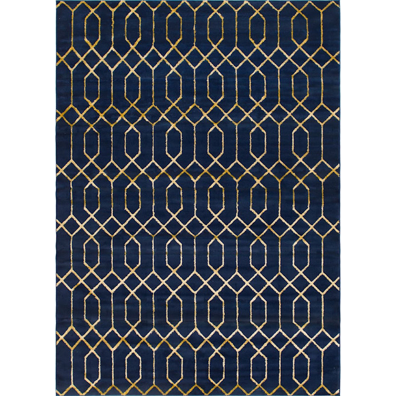 Corando Abstract Indoor Rug, Rectangle 4' x 6'