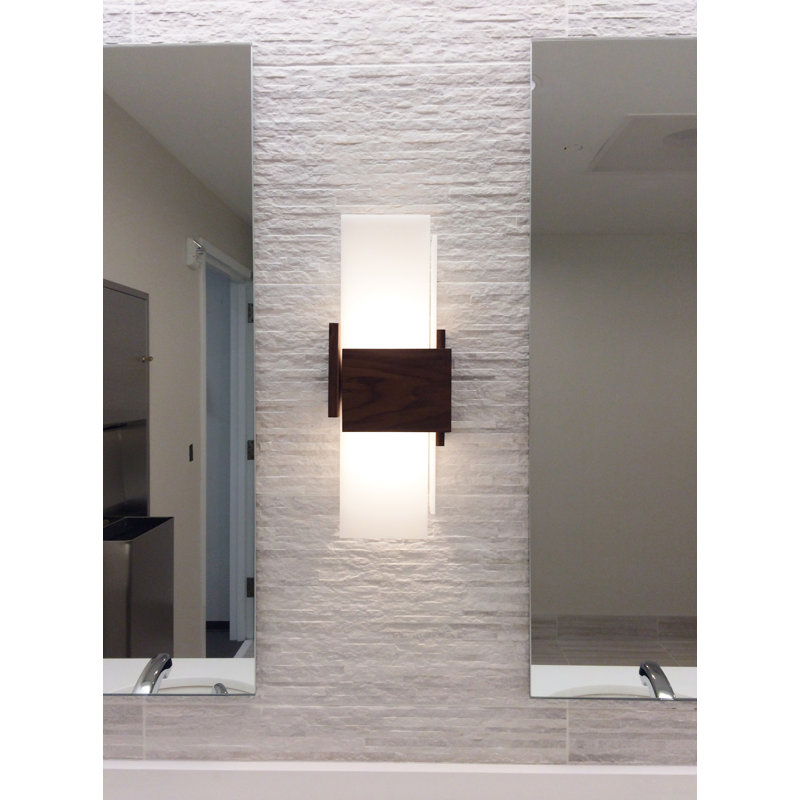 Acuo 2 - Light Flush Mounted Sconce, Dark Stained Walnut