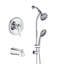 Douche combinée sans outil à 7 jets chromés 1,8 gallons par minute