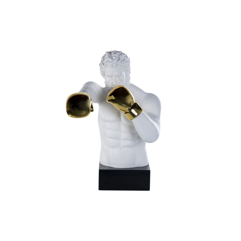 Animals Bust, White/Gold