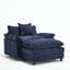 Fauteuil club moderne avec repose-pieds-335454552