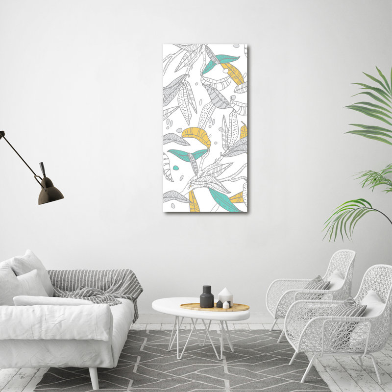 Colourful Leaves - Wrapped Canvas Print