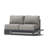 Avondale Outdoor Left Hand Loveseat With Table Attachment And Rectangle Coffee Table - Olefin Charcoal