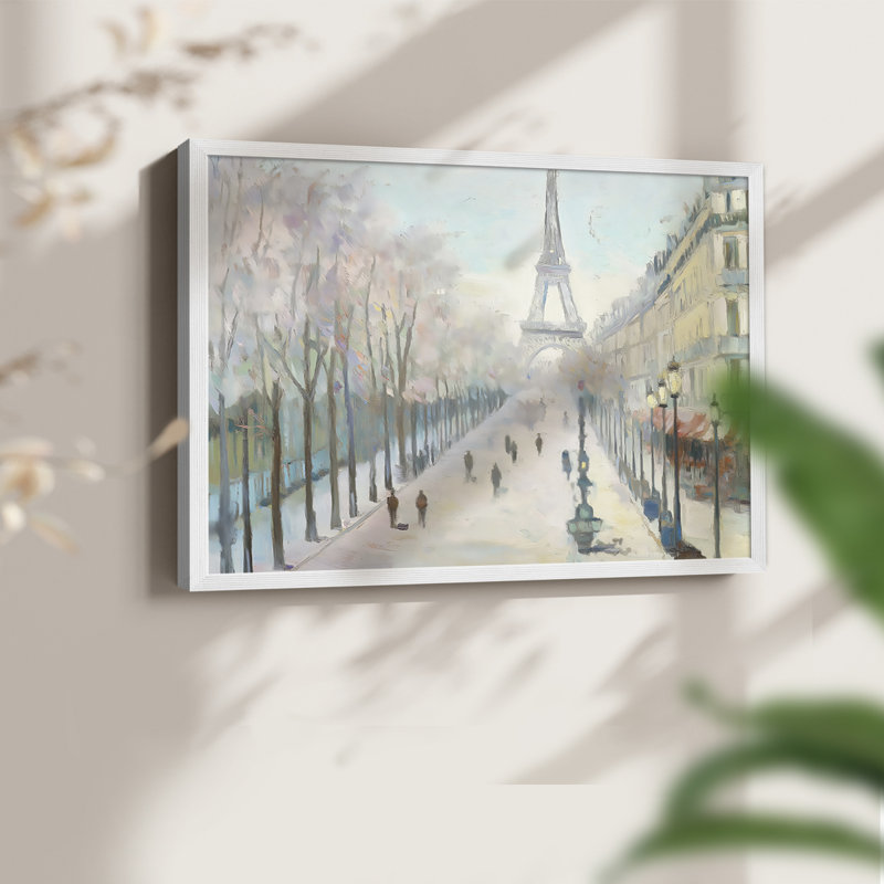 Paysage - série L - reproduction encadrée - réarmable, H 11 po x l 14 po, Blanc
