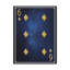 «Six Of Diamonds Space», carte de jeu sur toile, art mural-1903526018