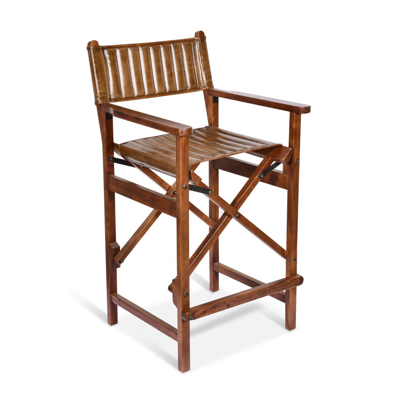Upholstered Counter Stool with Metal Frame