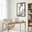 Art abstrait sur toile abstraite, tourbillons en bronze et fluide blanc-295605032