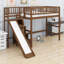Lit mezzanine avec rangement pour escalier intégré, glissade et lumières DEL-162027862