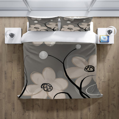 Polyester Floral Duvet Cover