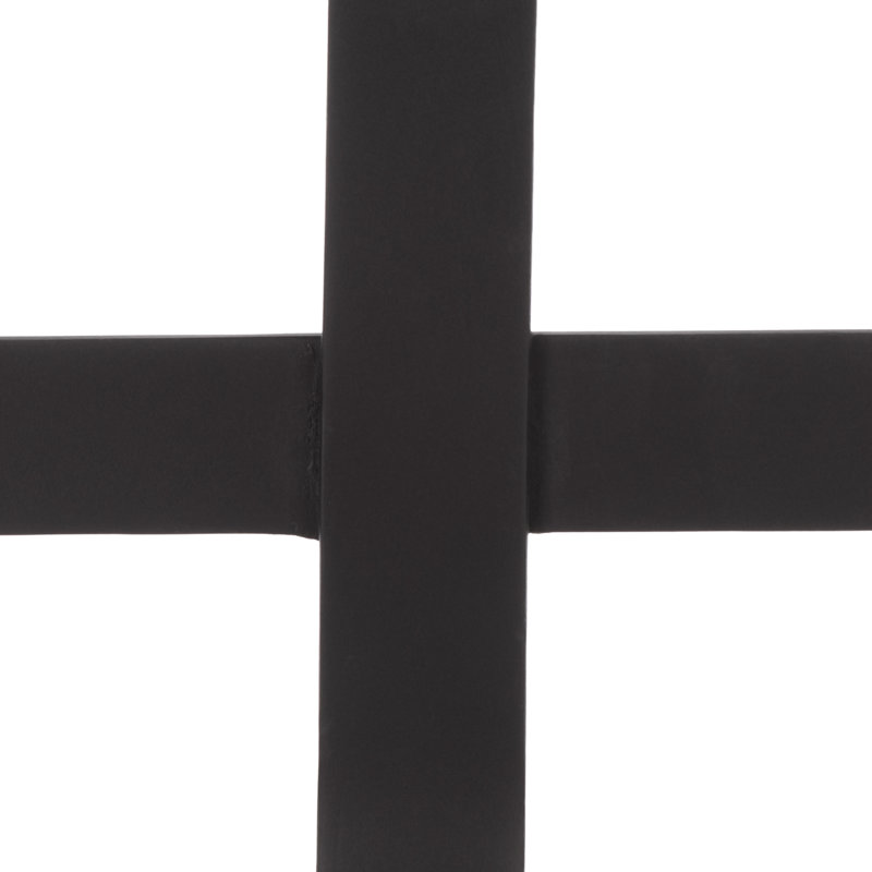 Porte-bûches en métal Bethlynne, Black