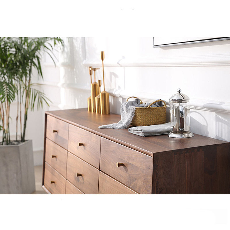 Armoire de rangement en noyer noir