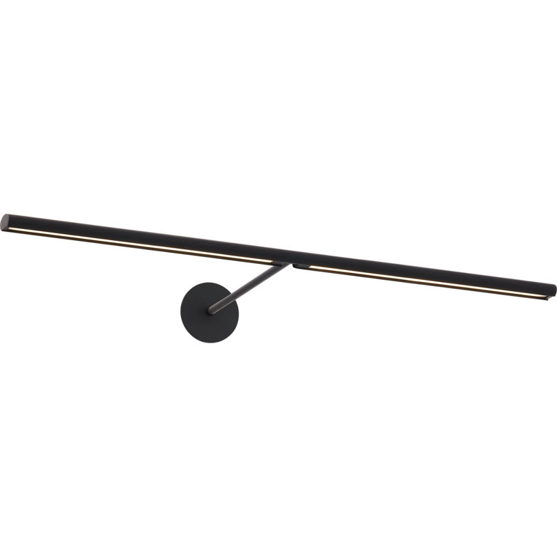 Plural Dome Picture Light, 0.5" H x 24" W x 8.9" D, 17.4, Nightshade Black