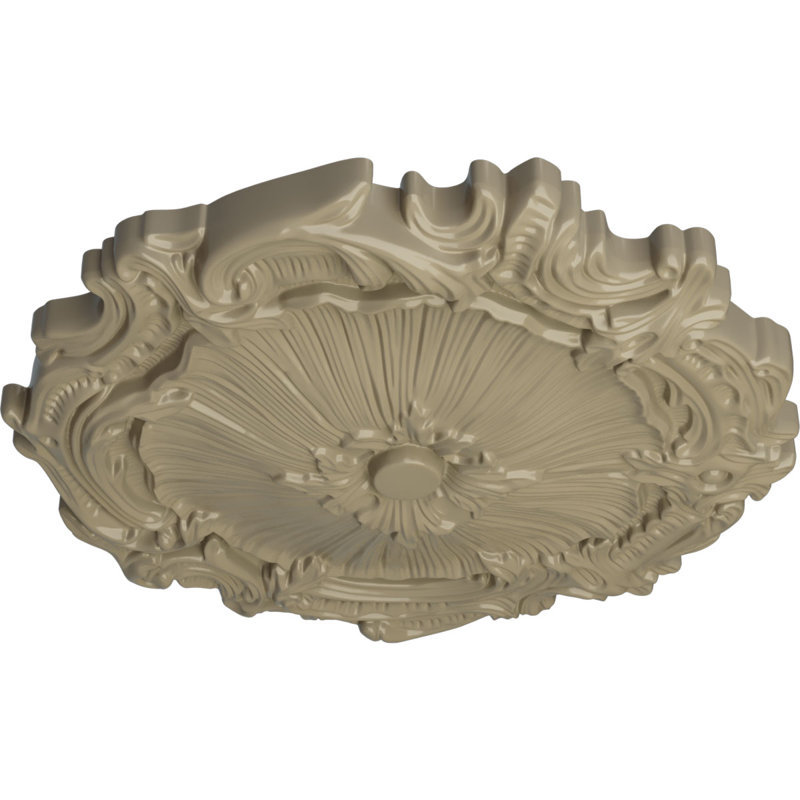Couronne médaillon Endurathane Wreath, 16 1/4 po de diamètre x 3 5/8 po x P 1 po (convient aux auvents jusqu'à 5 1/2 po), finition de foyer en pierre peinte à la main