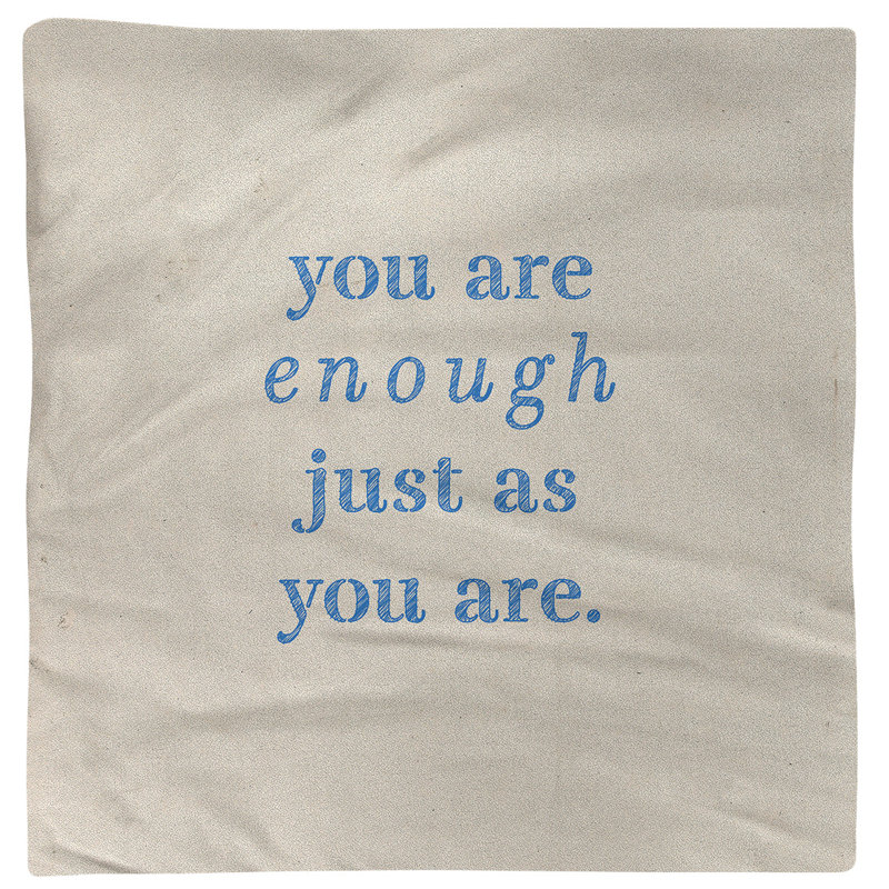 Polyester, Cotton No Pattern Square Napkin, White/Blue, Polyester, 10" L x 10" W