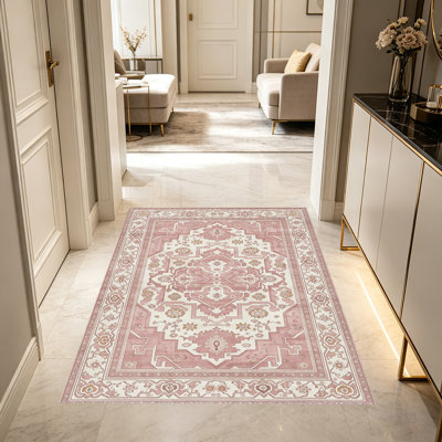 Vintage classical pattern carpet, soft and easy to clean, suitable for multiple scenarios, living room, bedroom, dining room, indoor carpet